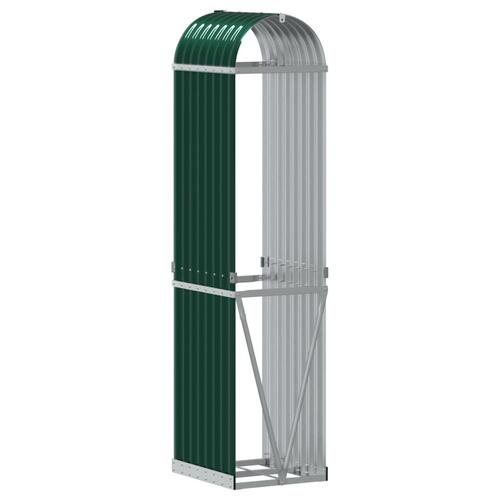 Brændestativ 40x45x170 cm galvaniseret stål grøn