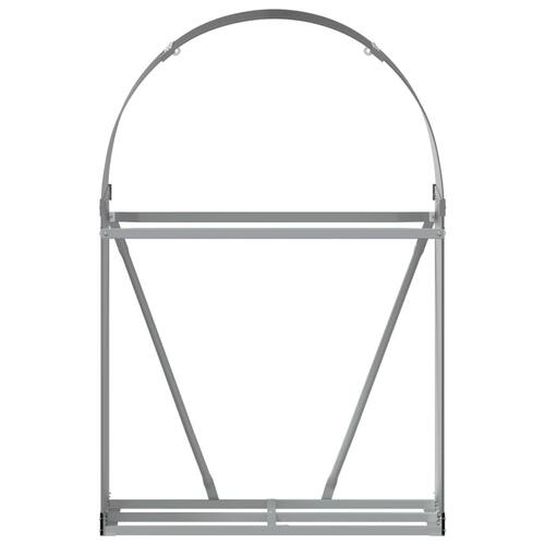 Brændestativ 80x45x120 cm galvaniseret stål antracitgrå