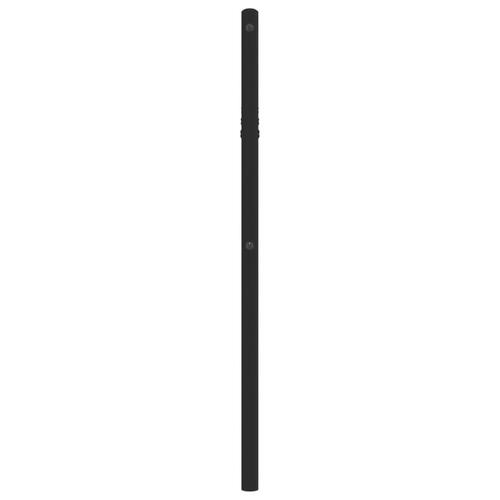 Sengegavl 75 cm metal sort