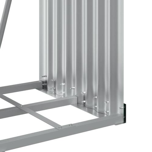 Brændestativ 40x45x100 cm galvaniseret stål brun