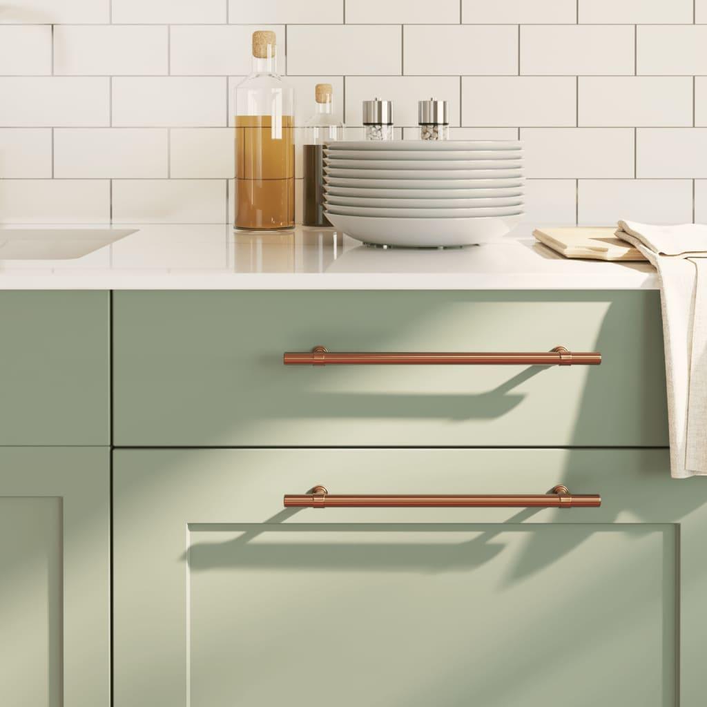 Skabshåndtag 10 stk. 224 mm rustfrit stål bronzefarvet
