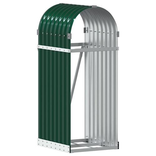 Brændestativ 40x45x100 cm galvaniseret stål grøn