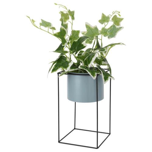 H&S Collection kunstig plante i krukke med metalstativ 44 cm