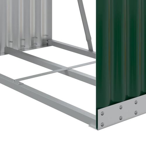 Brændestativ 80x45x190 cm galvaniseret stål grøn