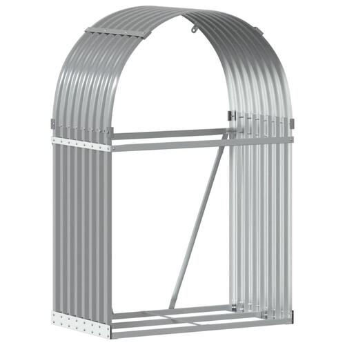 Brændestativ 80x45x120 cm galvaniseret stål lysegrå