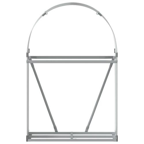 Brændestativ 80x45x120 cm galvaniseret stål lysegrå