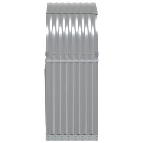 Brændestativ 80x45x120 cm galvaniseret stål lysegrå