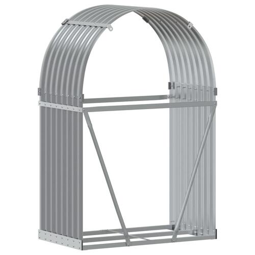 Brændestativ 80x45x120 cm galvaniseret stål lysegrå