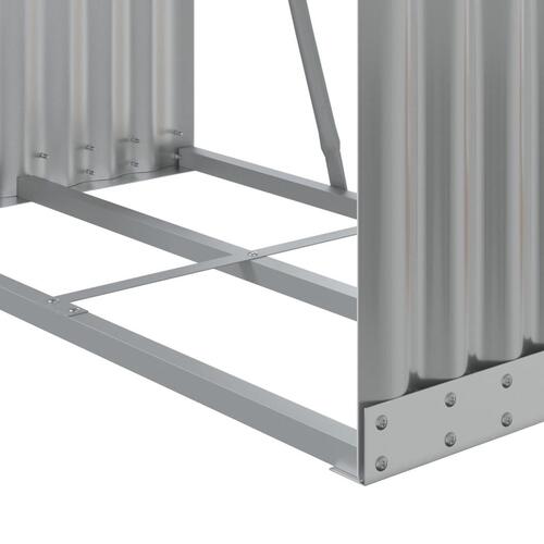 Brændestativ 80x45x120 cm galvaniseret stål lysegrå