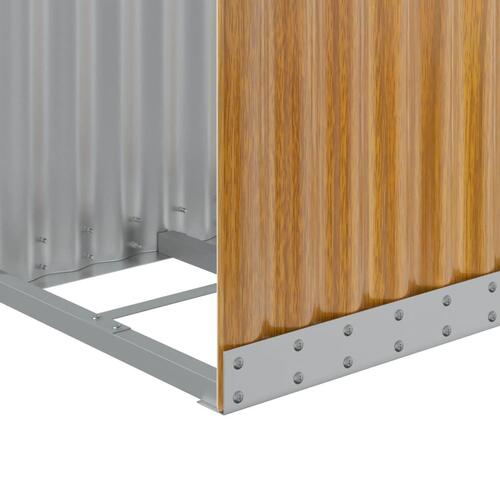 Brændestativ 40x45x100 cm galvaniseret stål lysebrun