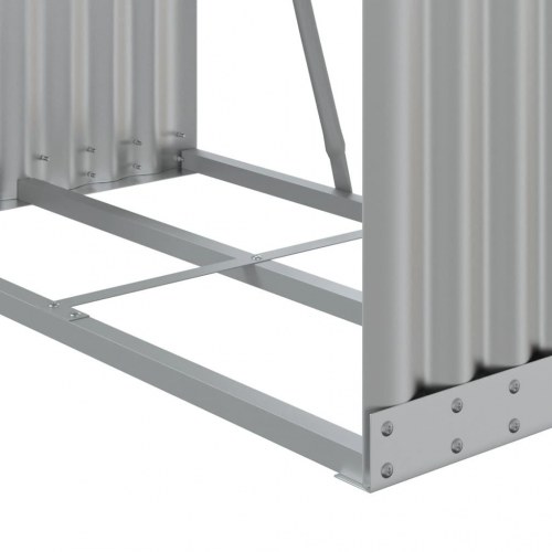 Brændestativ 80×45×120 cm - galvaniseret stål, sølvfarvet