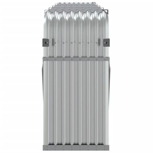 Brændestativ 300x45x100 cm galvaniseret stål sølvfarvet
