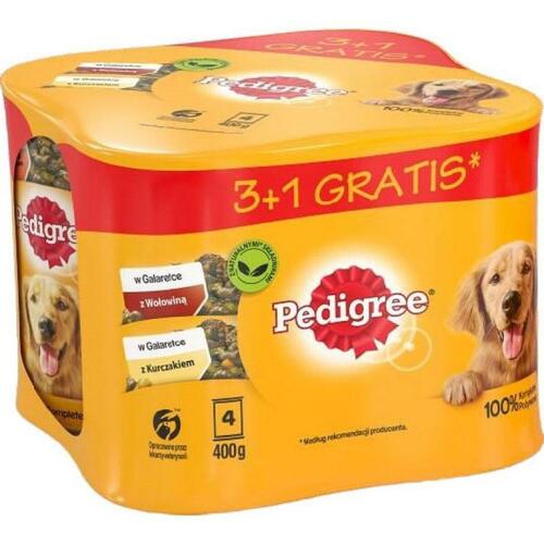 Våd mad Pedigree Kylling Oksekød 4 x 400 g