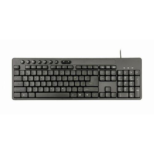Tastatur og mus GEMBIRD KBS-UM-04 Sort Monochrome QWERTY Qwerty US