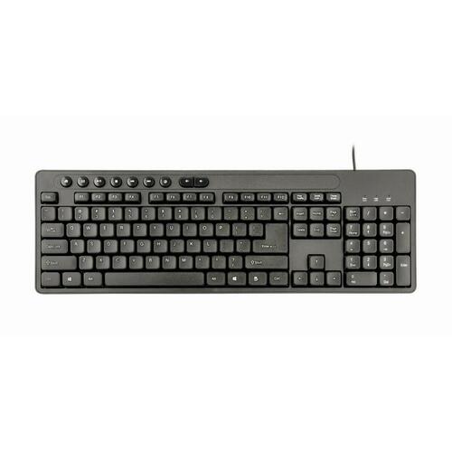Tastatur og mus GEMBIRD KBS-UM-04 Sort Monochrome QWERTY Qwerty US