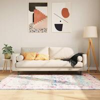 Gulvtæppe 120x180 cm vaskbart og skridsikkert flerfarvet