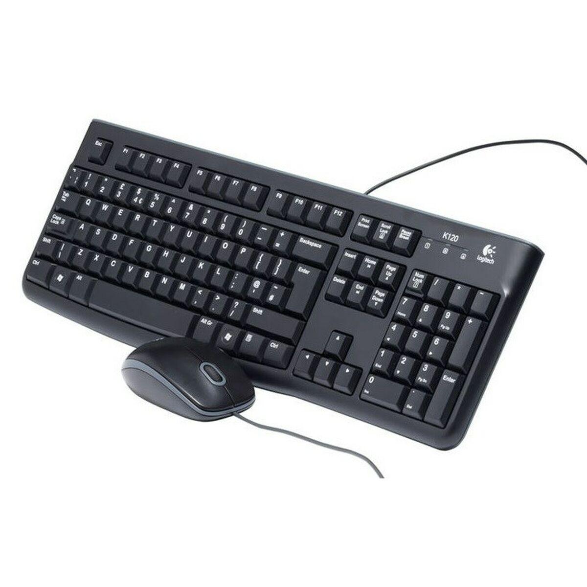 Tastatur Logitech LGT-MK120-US Sort Hollandsk QWERTY