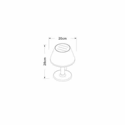 Solcellelampe Galix G2 Bevægelsesdetektor Hvid 1,2 w 100 Lm