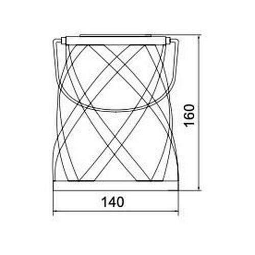 Solcellelampe Galix