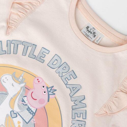 Børne Kortærmet T-shirt Peppa Pig Lyserød 5 år