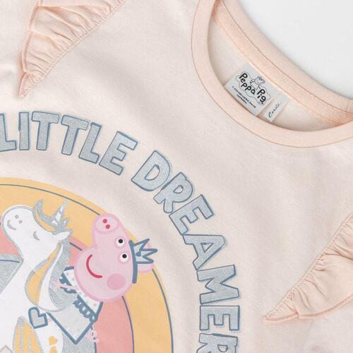 Børne Kortærmet T-shirt Peppa Pig Lyserød 3 år