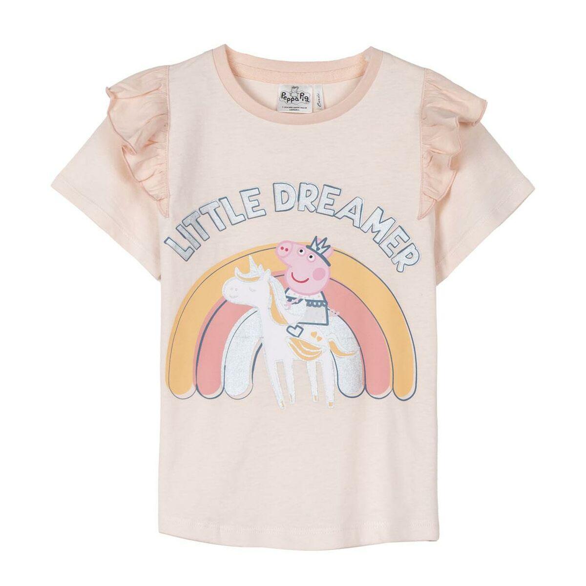 Børne Kortærmet T-shirt Peppa Pig Lyserød 4 år