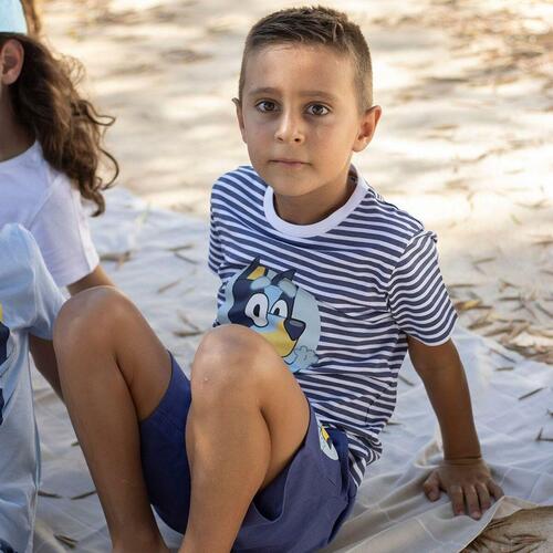 Sæt med tøj Bluey Mørkeblå 4 år