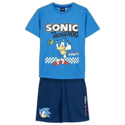 Sæt med tøj Sonic Blå 6 år