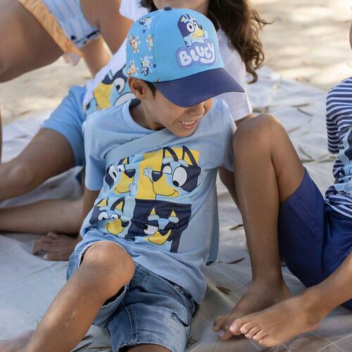 Børne Kortærmet T-shirt Bluey Lyseblå 4 år