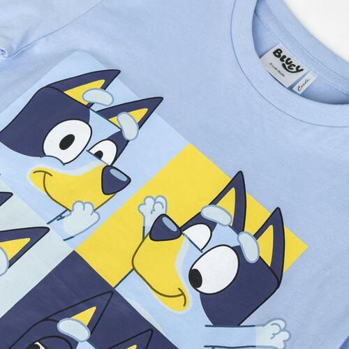 Børne Kortærmet T-shirt Bluey Lyseblå 3 år