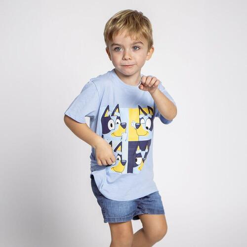 Børne Kortærmet T-shirt Bluey Lyseblå 3 år