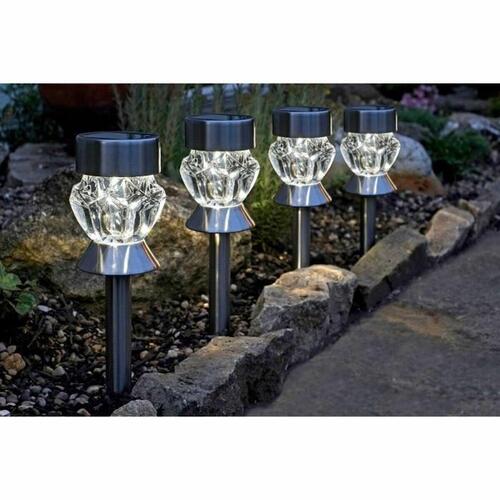 Sæt med solcelle-havelys Smart Garden Krystal (4 enheder)