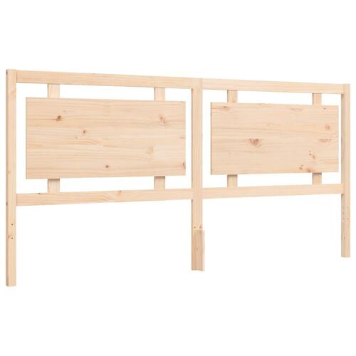Sengeramme med sengegavl 180x200 cm massivt træ