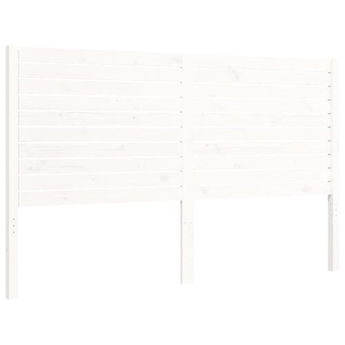 Sengeramme uden madras 160x200 cm massivt fyrretræ hvid