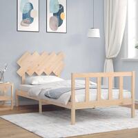Sengeramme uden madras 100x200 cm massivt fyrretræ