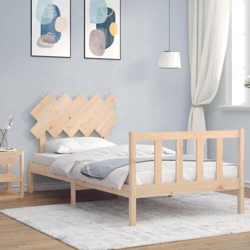 Sengeramme uden madras 100x200 cm massivt fyrretræ