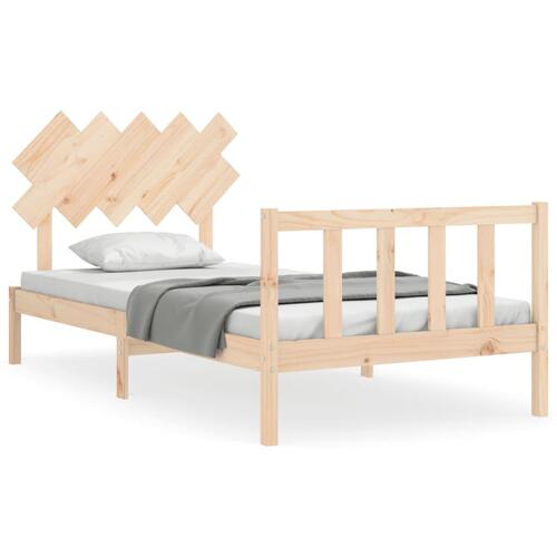 Sengeramme uden madras 100x200 cm massivt fyrretræ