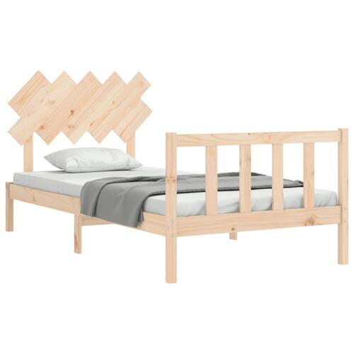 Sengeramme uden madras 100x200 cm massivt fyrretræ
