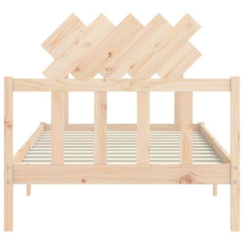 Sengeramme uden madras 100x200 cm massivt fyrretræ