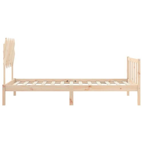 Sengeramme uden madras 100x200 cm massivt fyrretræ