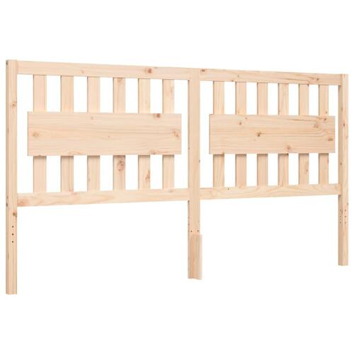 Sengeramme med sengegavl Super King Size massivt træ