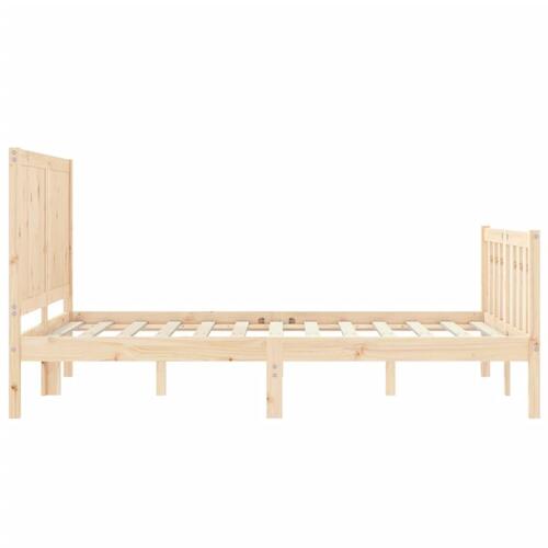 Sengeramme uden madras 140x200 cm massivt fyrretræ