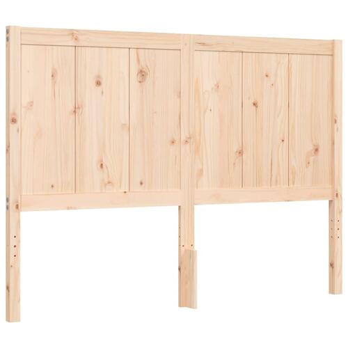 Sengeramme uden madras 140x200 cm massivt fyrretræ