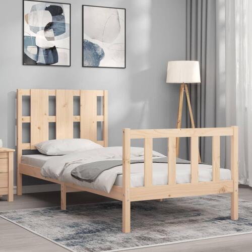 Sengeramme uden madras 100x200 cm massivt fyrretræ