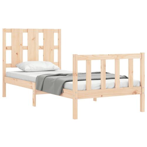Sengeramme uden madras 100x200 cm massivt fyrretræ