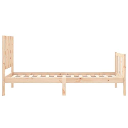 Sengeramme uden madras 100x200 cm massivt fyrretræ