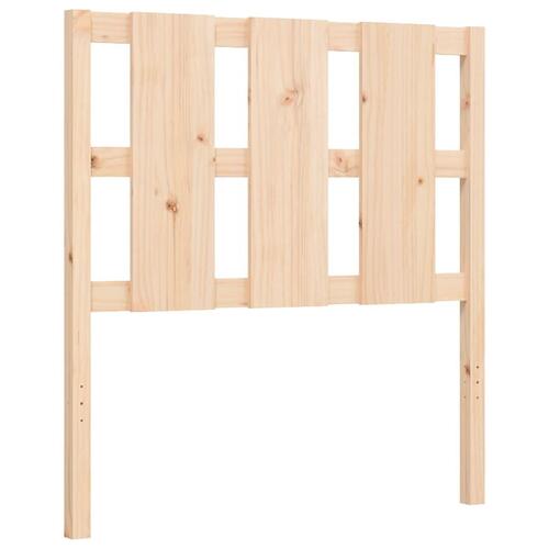 Sengeramme uden madras 100x200 cm massivt fyrretræ
