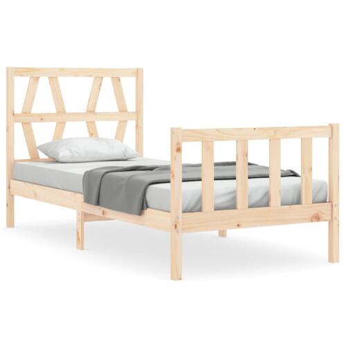 Sengeramme uden madras 100x200 cm massivt fyrretræ