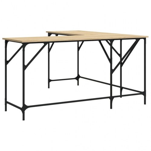 L-formet skrivebord 149 x 149 cm - sonoma-eg