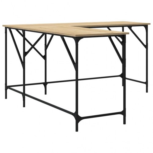 L-formet skrivebord 149 x 149 cm - sonoma-eg